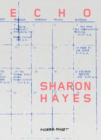 Cover image for Sharon Hayes: Echo