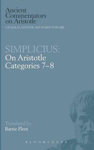 Cover image for On Aristotle  Categories 7-8