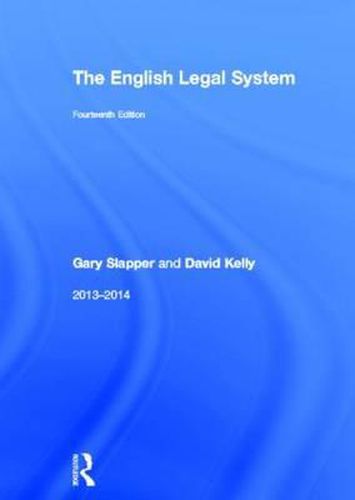 Cover image for The English Legal System: 2013-2014