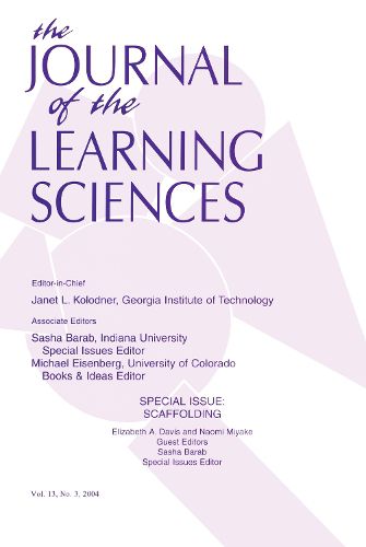 Cover image for The Journal of the Learning Sciences: A Special Issue of the Journal of the Learning Sciences