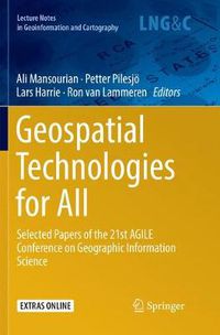 Cover image for Geospatial Technologies for All: Selected Papers of the 21st AGILE Conference on Geographic Information Science