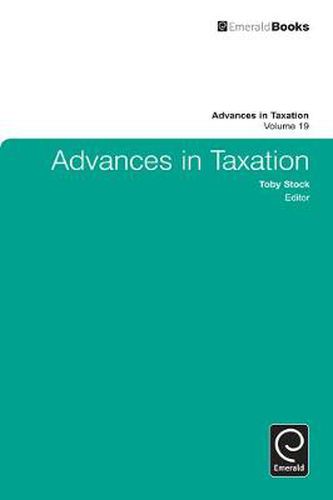 Cover image for Advances in Taxation