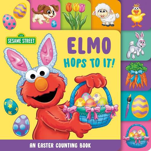 Cover image for Elmo Hops to It! An Easter Counting Book (Sesame Street)