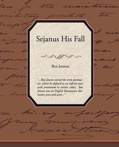 Cover image for Sejanus His Fall