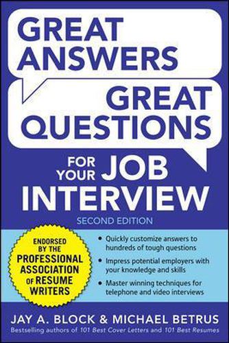 Cover image for Great Answers, Great Questions For Your Job Interview