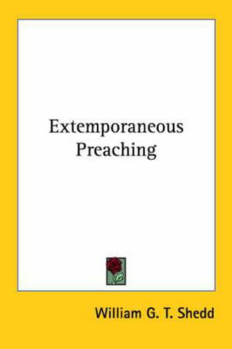 Cover image for Extemporaneous Preaching