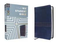 Cover image for NIV, Student Bible, Personal Size, Leathersoft, Navy, Comfort Print