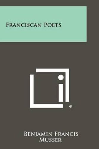 Cover image for Franciscan Poets