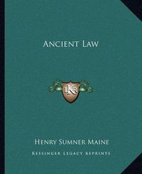 Cover image for Ancient Law Ancient Law