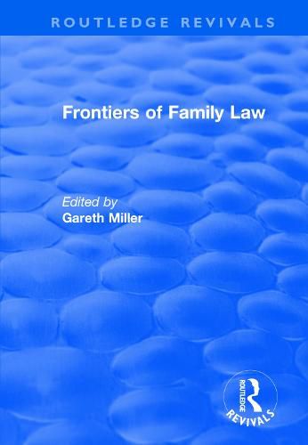 Cover image for Frontiers of Family Law