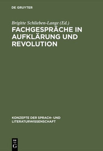Cover image for Fachgesprache in Aufklarung und Revolution