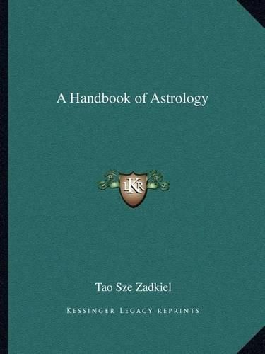 Cover image for A Handbook of Astrology