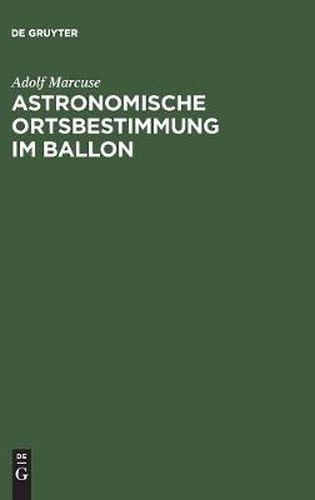 Cover image for Astronomische Ortsbestimmung im Ballon