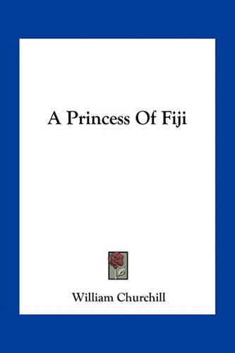 Cover image for A Princess of Fiji