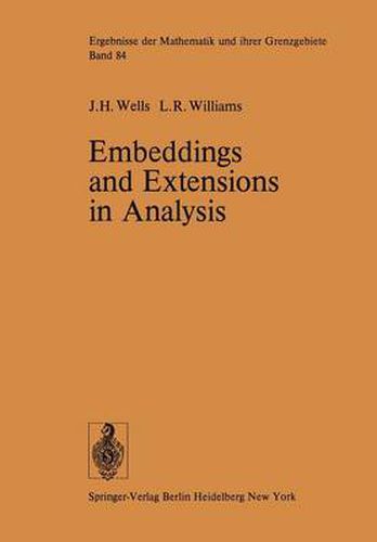 Cover image for Embeddings and Extensions in Analysis