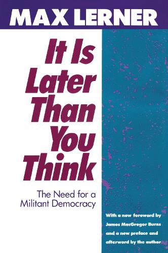 Cover image for It is Later Than You Think: Need for a Militant Democracy