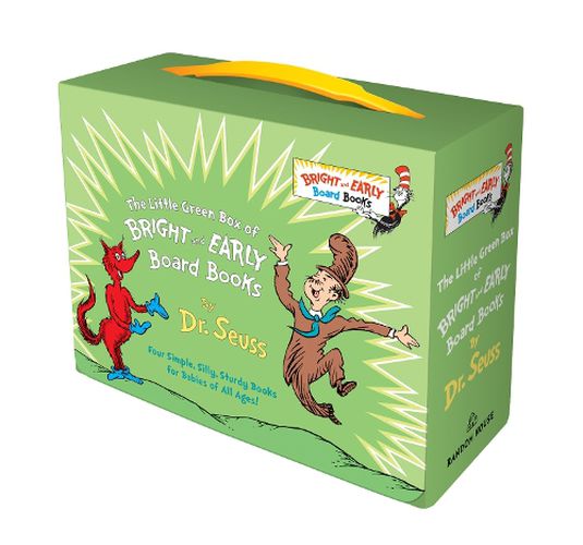 Cover image for Little Green Box of Bright and Early Board Books: Fox in Socks; Mr. Brown Can Moo! Can You?; There's a Wocket in My Pocket!; Dr. Seuss's ABC