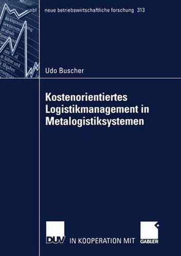 Cover image for Kostenorientiertes Logistikmanagement in Metalogistiksystemen