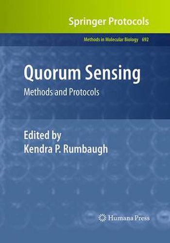 Cover image for Quorum Sensing: Methods and Protocols