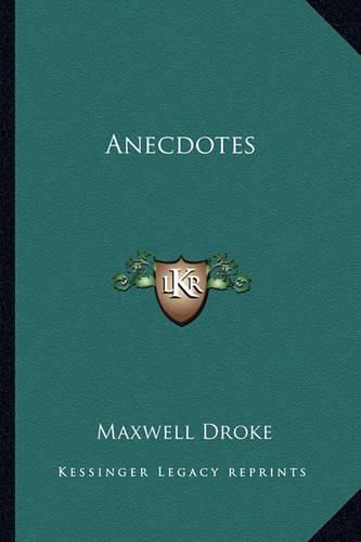 Cover image for Anecdotes