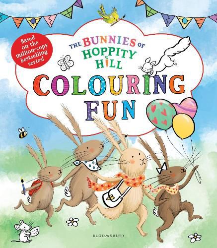 Cover image for The Bunnies of Hoppity Hill: Colouring Fun