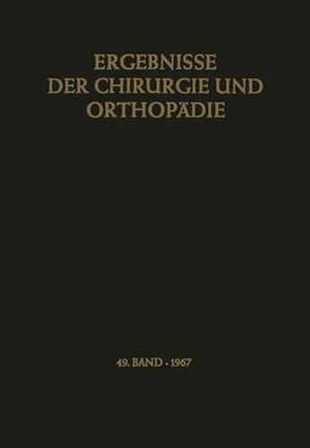 Ergebnisse Der Chirurgie Und Orthopadie