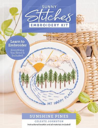 Cover image for Sunny Stitches Embroidery Kit Sunshine Pines