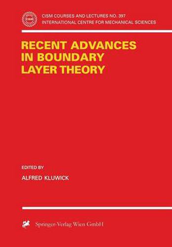 Cover image for Recent Advances in Boundary Layer Theory