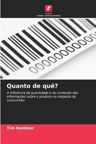 Cover image for Quanto de que?
