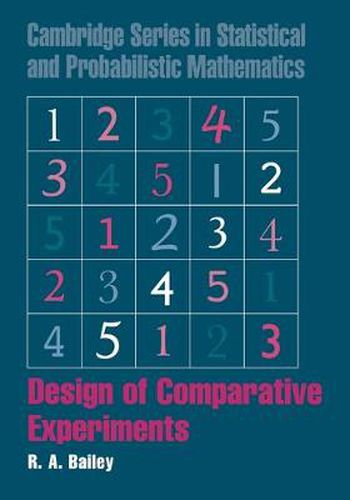 Cover image for Design of Comparative Experiments