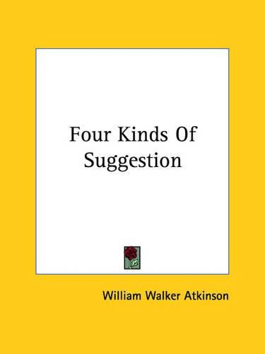 Cover image for Four Kinds of Suggestion