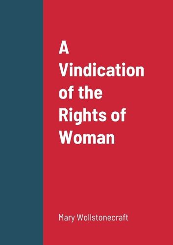 Cover image for A Vindication of the Rights of Woman