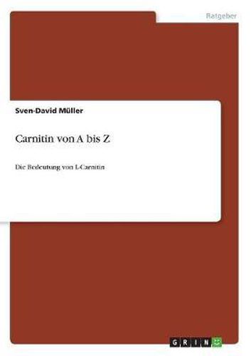 Cover image for Carnitin Von a Bis Z