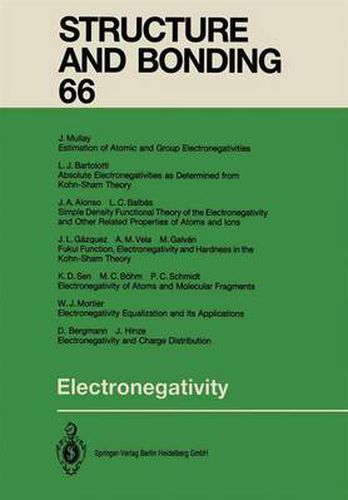 Cover image for Electronegativity