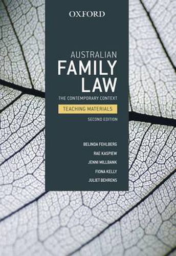 Cover image for Australian Family Law: The Contemporary Context Teaching Materials