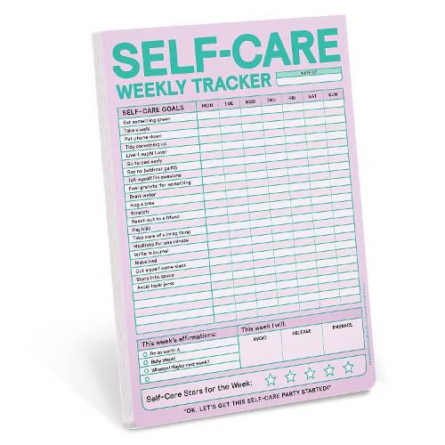 Cover image for Knock Knock Self-Care Weekly Tracker Pad (Pastel Version)