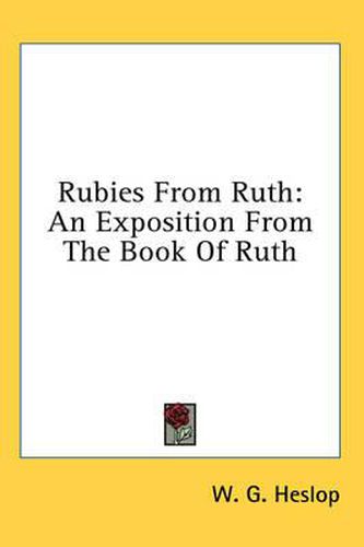 Cover image for Rubies from Ruth: An Exposition from the Book of Ruth