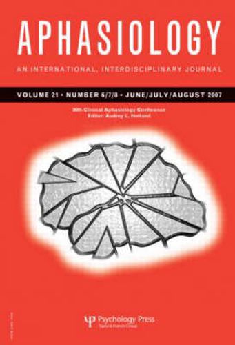 Cover image for 36th Clinical Aphasiology Conference: A Special Issue of Aphasiology