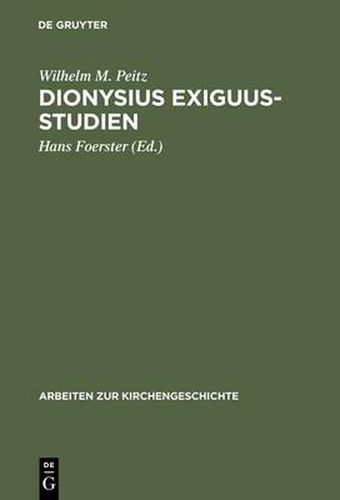 Dionysius Exiguus-Studien