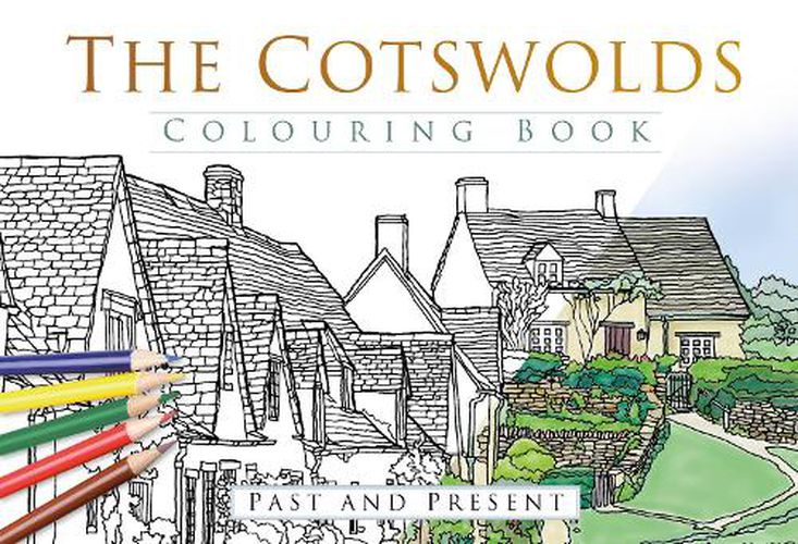 Cover image for The Cotswolds Colouring Book: Past and Present