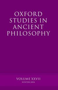 Cover image for Oxford Studies in Ancient Philosophy