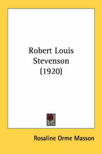 Cover image for Robert Louis Stevenson (1920)