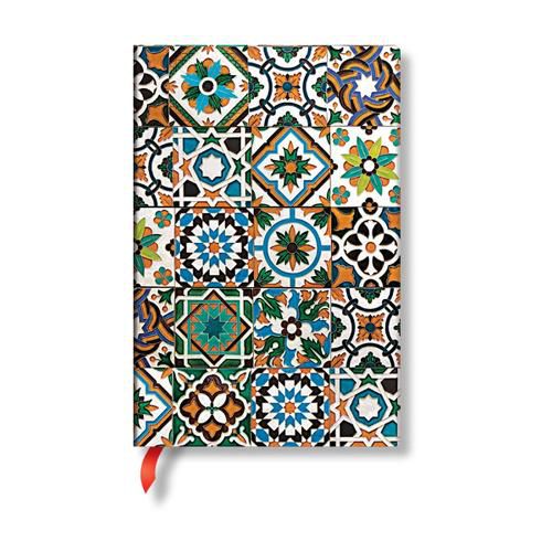 Cover image for Porto (Portuguese Tiles) Mini Lined Hardback Journal (Elastic Band Closure)