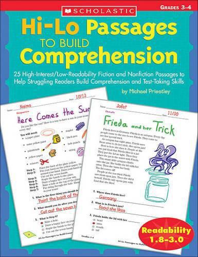 Cover image for Hi-Lo Passages to Build Comprehension: Grades 3-4