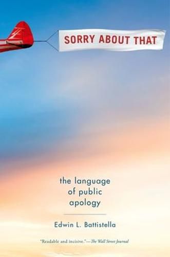 Cover image for Sorry About That: The Language of Public Apology