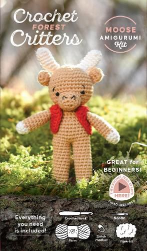 Cover image for Crochet Forest Critters Amigurumi Kit Moose