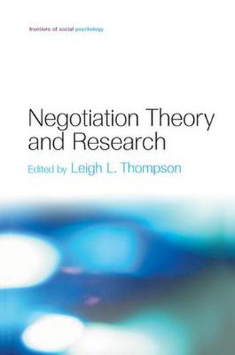 Cover image for Negotiation Theory and Research