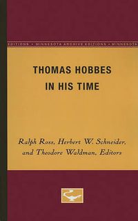 Cover image for Thomas Hobbes in His Time