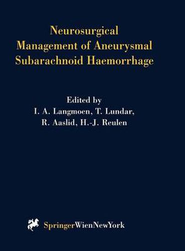 Cover image for Neurosurgical Management of Aneurysmal Subarachnoid Haemorrhage
