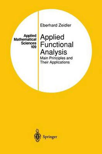 Cover image for Applied Functional Analysis: Main Principles and Their Applications